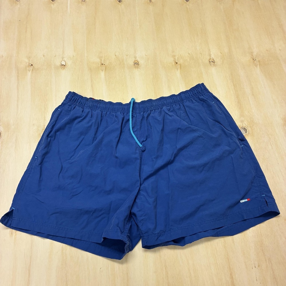 St John's Bay Swim Shorts Mens 2XL Blue Mesh Lined Drawstring Trunks Beach